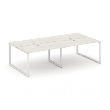 Style Project Рабочая станция 2-х сторон. SN-6O.DRS-051 Дуб Наварра/Металл Белый 1960*1632*750