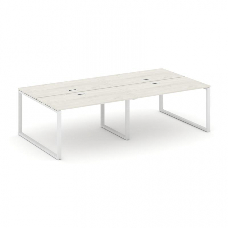 Style Project Рабочая станция 2-х сторон. SN-6O.DRS-051 Дуб Наварра/Металл Белый 1960*1632*750