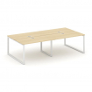 Style Project Рабочая станция 2-х сторон. SN-6O.DRS-043 Акация Лорка/Металл Белый 2760*1432*750