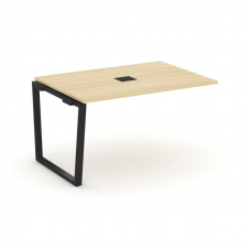 Style Project Проходной наб. элем. перег. стола SN-6T2.NSPRG-003 Акация Лорка/Металл Черный/Заглушка