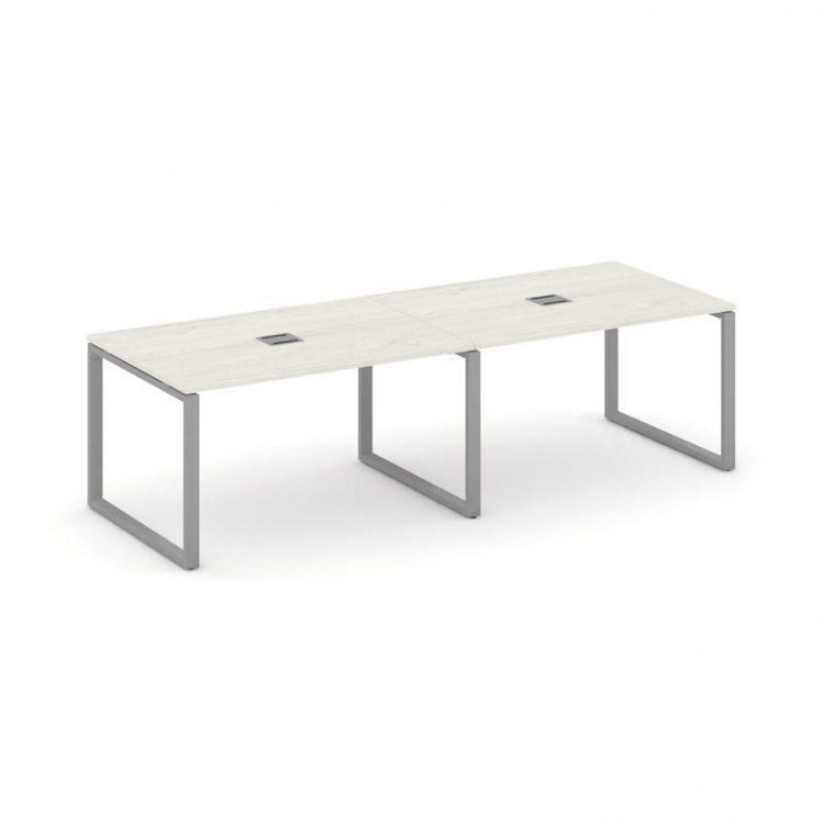 Style Project Стол переговорный SN-6O.SPRG-014 Дуб Наварра/Металл Серый 3160*980*750