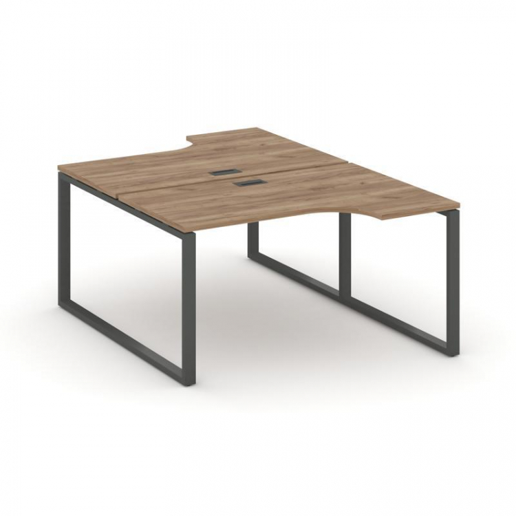 Style Project Рабочая станция эргоном. SN-6O.DRPA-021 Дуб Табак/Металл Антрацит 1380*1632/1992*750