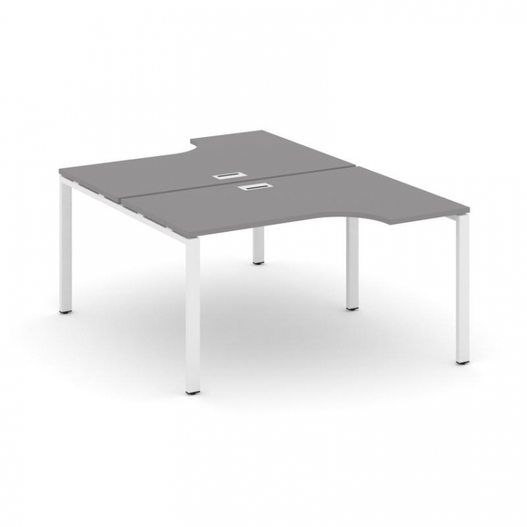 Стайл Проджект Рабочая станция эргономичная SN-6P.DRPA-011 Серый Пепел/Металл Белый 1380*1432/1992*7