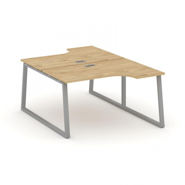 Style Project Рабочая станция эргоном. SN-6T1.DRPA-001 Тиквуд Светлый/Металл Серый/Заглушка Пластик