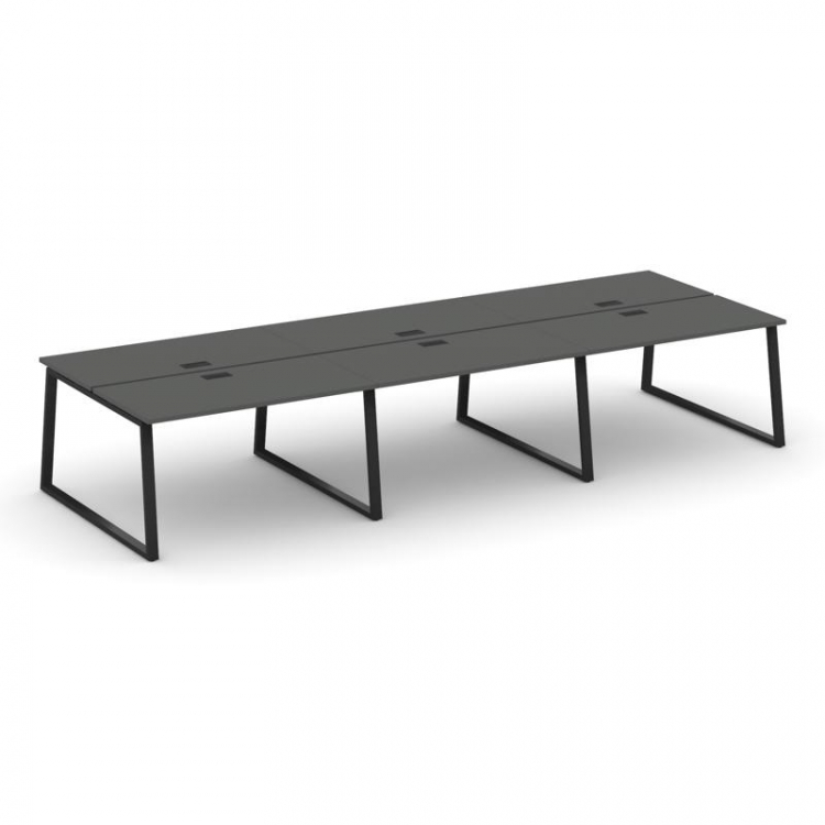 Style Project Рабочая станция 2-х сторон. SN-6T1.DRS-062 Антрацит/Металл Черный/Заглушка Пластик Чер