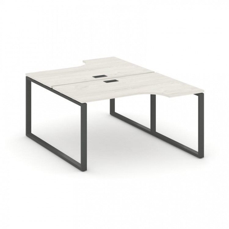 Style Project Рабочая станция эргоном. SN-6O.DRPA-021 Дуб Наварра/Металл Антрацит 1380*1632/1992*750