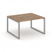 Style Project Стол переговорный SN-6O.SPRG-034 Дуб Табак/Металл Серый 1580*1180*750