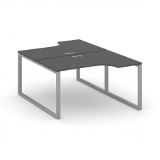 Style Project Рабочая станция эргоном. SN-6O.DRPA-011 Антрацит/Металл Серый 1380*1432/1992*750