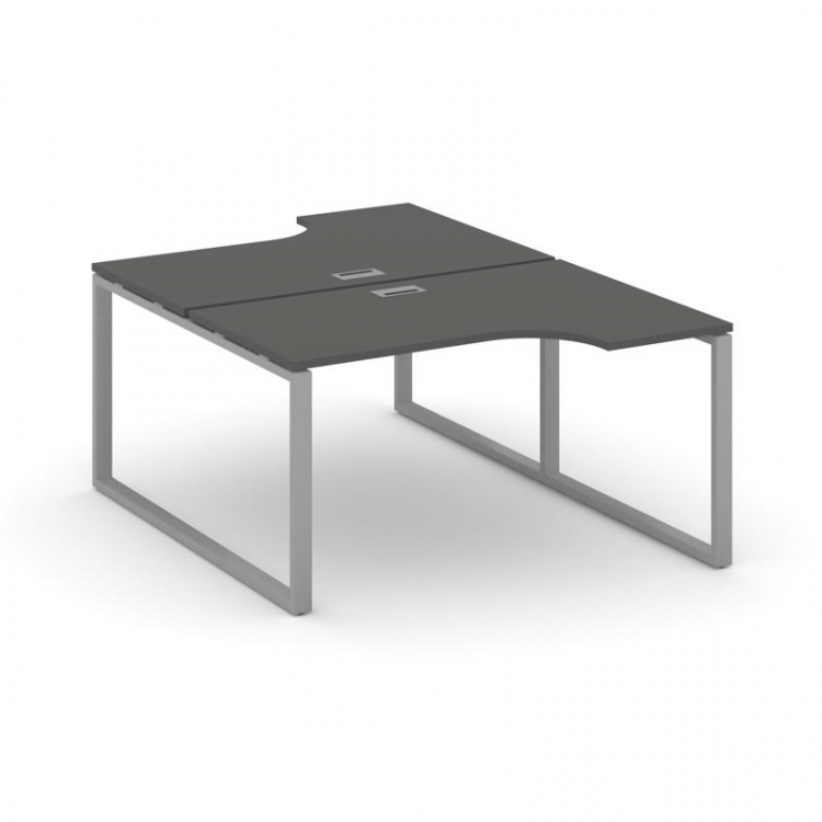 Style Project Рабочая станция эргоном. SN-6O.DRPA-011 Антрацит/Металл Серый 1380*1432/1992*750