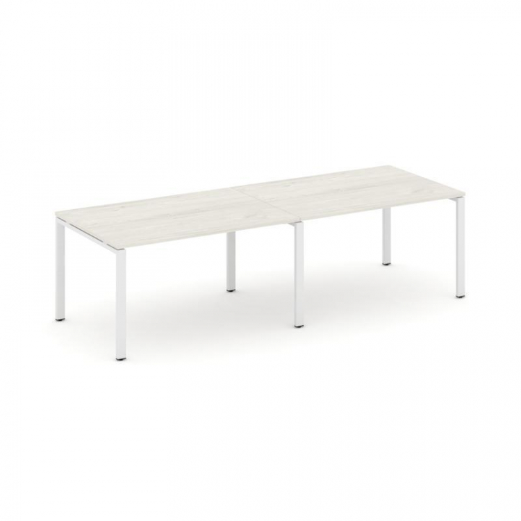 Style Project Стол переговорный SN-6P.SPRG-013.3 Дуб Наварра/Металл Белый 2760*980*750