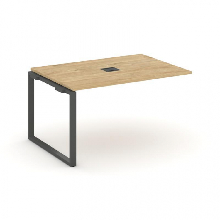 Style Project Проходной наб. элем. перег. стола SN-6O.NSPRG-002 Тиквуд Светлый/Металл Антрацит 1180*