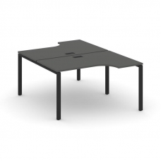 Style Project Рабочая станция эргоном. SN-6P.DRPA-001 Антрацит/Металл Черный 1380*1232/1992*750