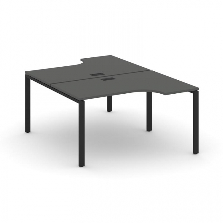Style Project Рабочая станция эргоном. SN-6P.DRPA-001 Антрацит/Металл Черный 1380*1232/1992*750