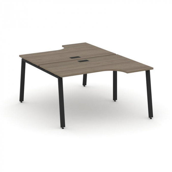 Style Project Рабочая станция эргоном. SN-6A.DRPA-002 Вяз Благородный/Металл Черный 1580*600/2000*75