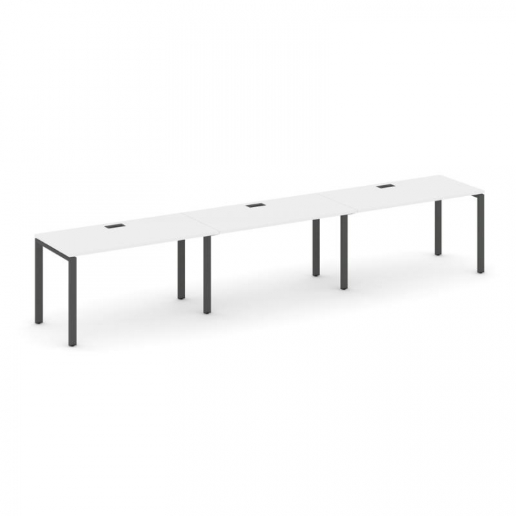 Style Project Рабочая станция 1 сторон. SN-6P.ORS-054 Белый/Металл Антрацит 4740*800*750