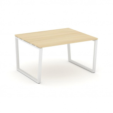 Style Project Стол переговорный SN-6T2.SPRG-034.3 Акация Лорка/Металл Белый 1580*1180*750