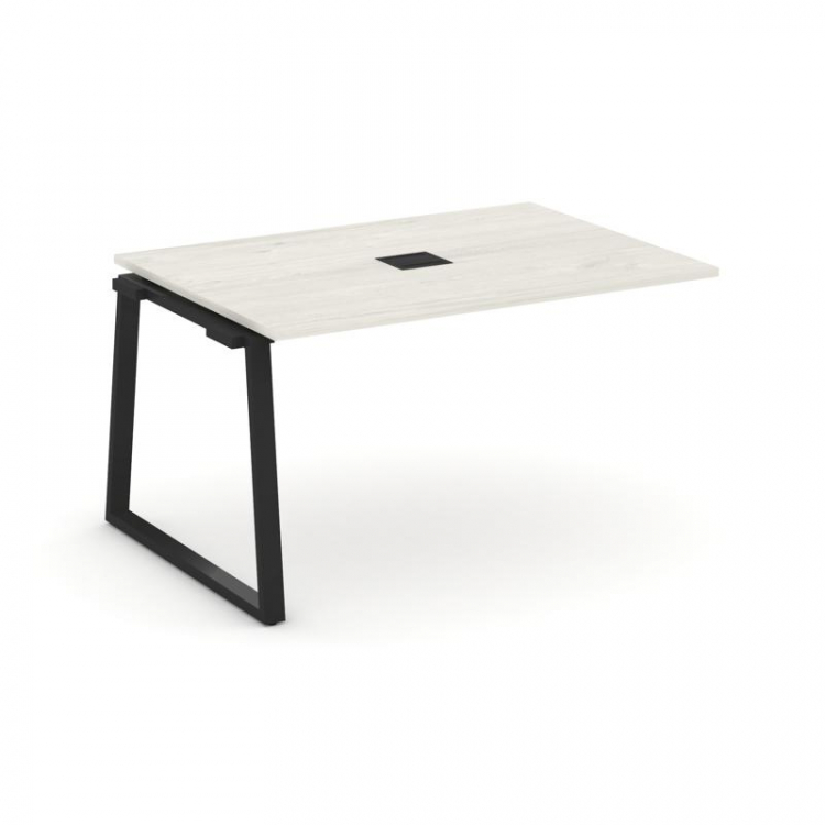 Style Project Проходной наб. элем. перег. стола SN-6T1.NSPRG-003 Дуб Наварра/Металл Черный/Заглушка