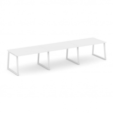 Style Project Стол переговорный SN-6T1.SPRG-023.3 Белый/Металл Белый 4410*980*750