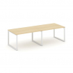 Style Project Стол переговорный SN-6O.SPRG-012.3 Акация Лорка/Металл Белый 2360*980*750