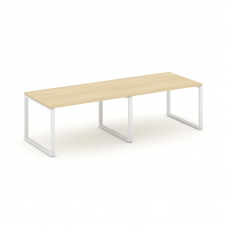 Style Project Стол переговорный SN-6O.SPRG-012.3 Акация Лорка/Металл Белый 2360*980*750