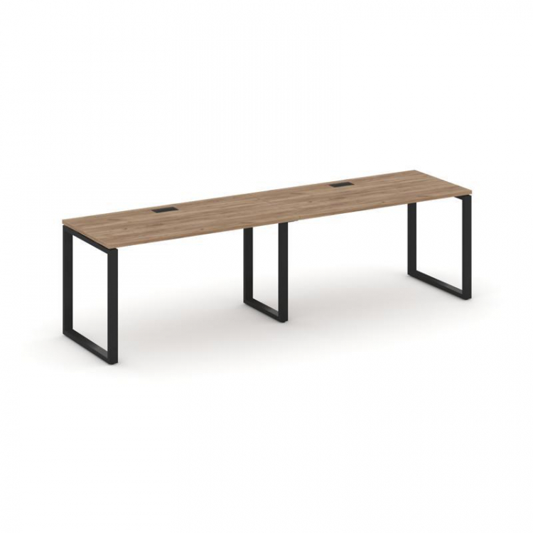 Style Project Рабочая станция 1 сторон. SN-6O.ORS-003 Дуб Табак/Металл Черный 2760*600*750