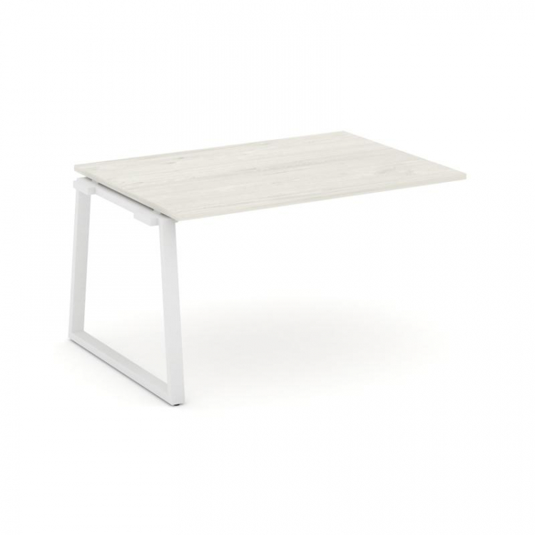 Style Project Проходной наб. элем. перег. стола SN-6T1.NSPRG-004.3 Дуб Наварра/Металл Белый 1580*980