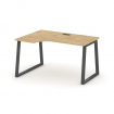 Style Project Стол рабочий эргоном. SN-6T1.SPA-012(L) Тиквуд Светлый/Металл Антрацит/Заглушка Пласти