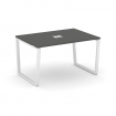 Style Project Стол переговорный SN-6T2.SPRG-003 Антрацит/Металл Белый/Заглушка Металл Белый 1380*980