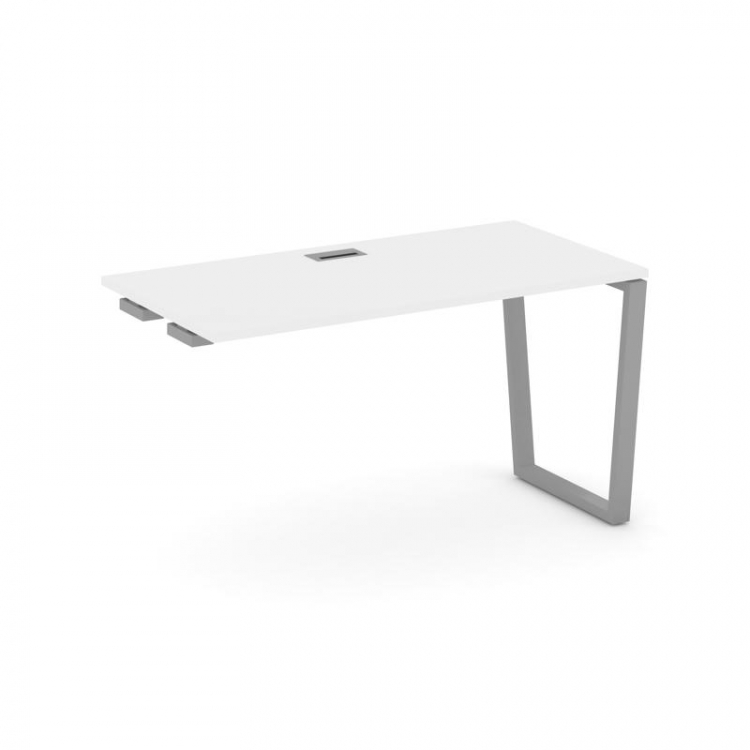 Style Project Стол-приставка к опор. элем. SN-6T2.OPRS-013 Белый/Металл Серый/Заглушка Пластик Сереб
