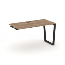 Style Project Стол-приставка к опор. элем. SN-6T2.OPRS-014 Дуб Табак/Металл Черный/Заглушка Пластик