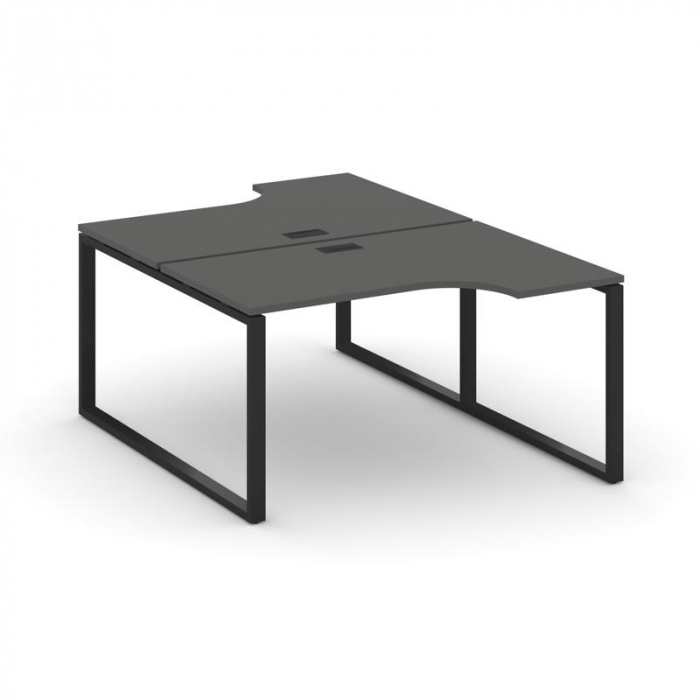 Style Project Рабочая станция эргоном. SN-6O.DRPA-012 Антрацит/Металл Черный 1580*1432/1992*750