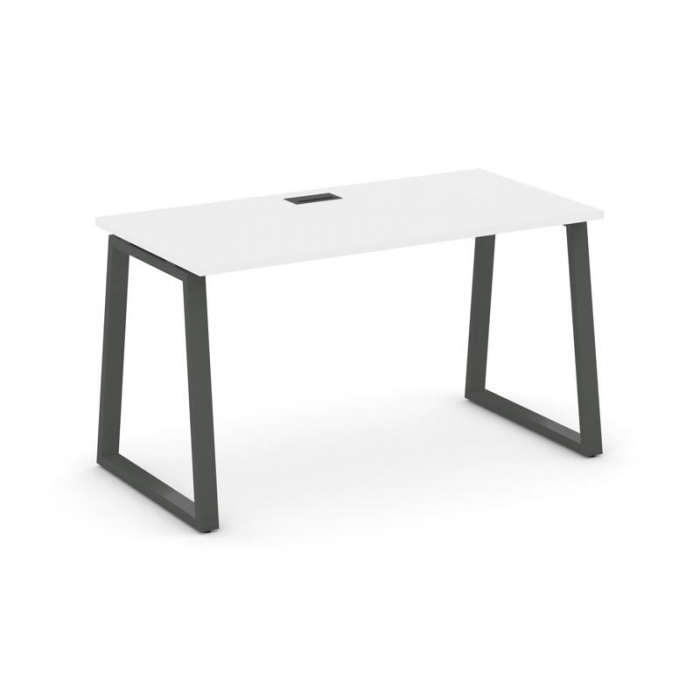 Style Project Стол письменный SN-6T1.SP-011 Белый/Металл Антрацит/Черный Пластик 980*700*750