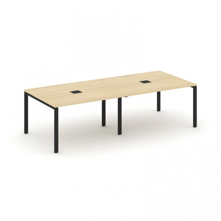 Style Project Стол переговорный SN-6P.SPRG-044 Акация Лорка/Металл Черный 3160*1180*750