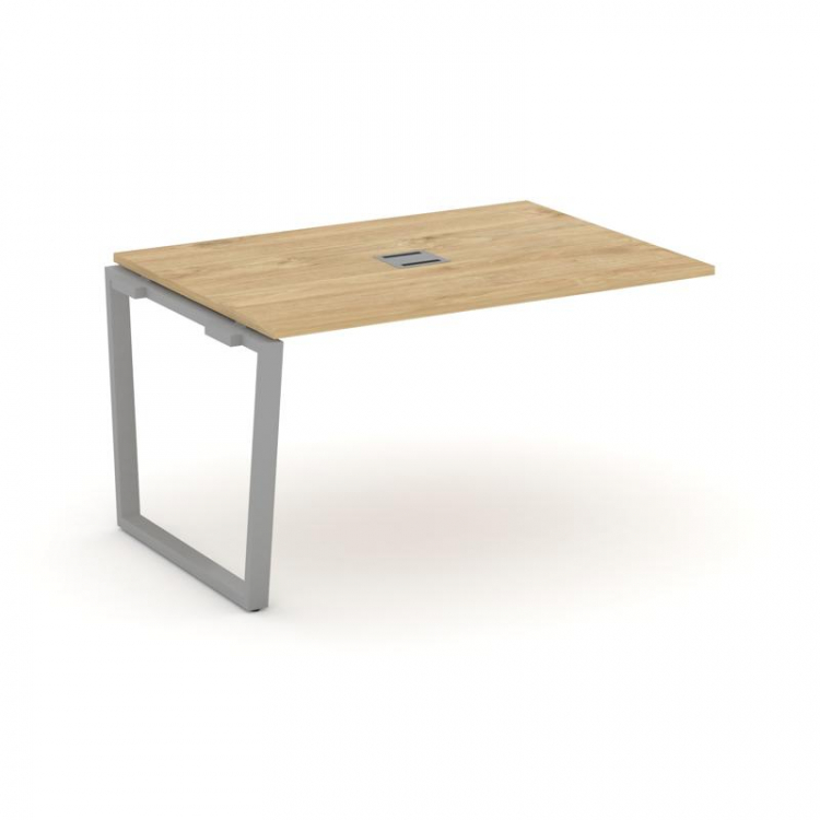 Style Project Проходной наб. элем. перег. стола SN-6T2.NSPRG-001 Тиквуд Светлый/Металл Серый/Заглушк