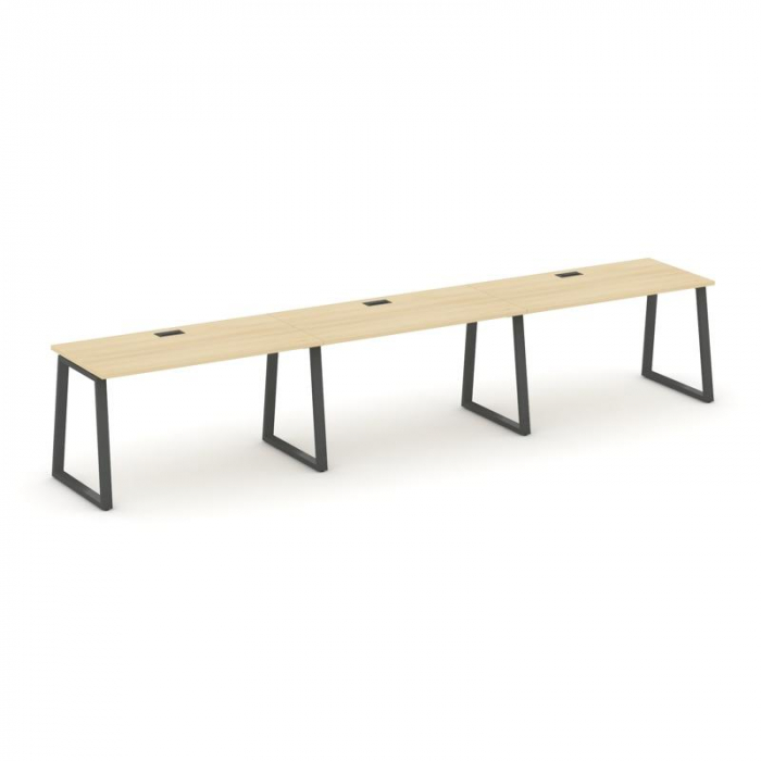 Стайл Проджект Рабочая станция 1 сторон. SN-6T1.ORS-031 Акация Лорка/Металл Антрацит/Заглушка Пласти