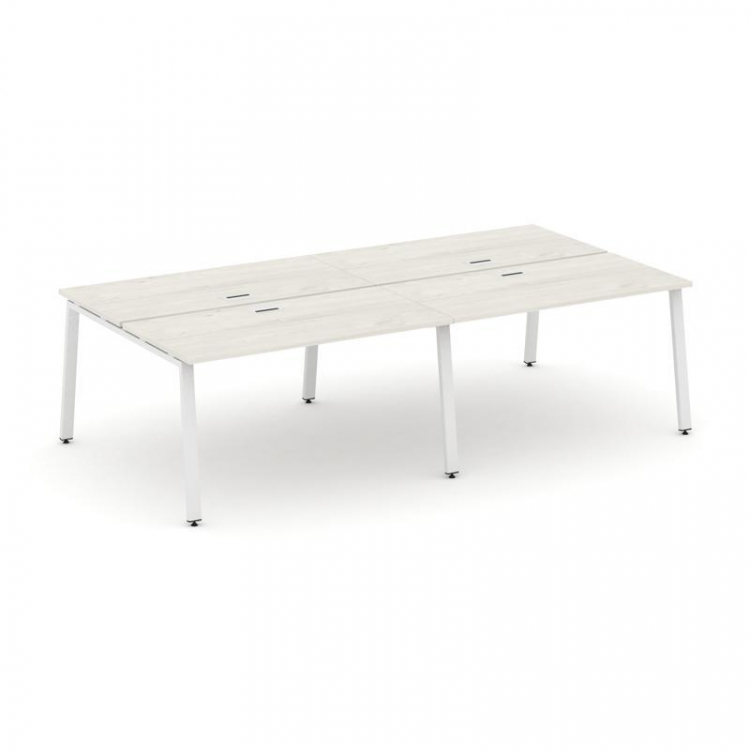 Style Project Рабочая станция 2-х сторон. SN-6A.DRS-031 Дуб Наварра/Металл Белый 1960*1232*750