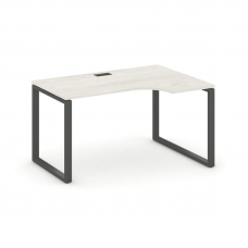 Style Project Стол рабочий эргоном. SN-6O.SPA-021(R) Дуб Наварра/Металл Антрацит 1380*800/980*750