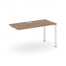 Style Project Стол-приставка к опор. элем. SN-6P.OPRS-024 Дуб Табак/Металл Белый 1580*800*750