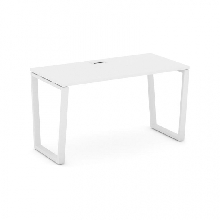 Style Project Стол письменный SN-6T2.SP-024 Белый/Металл Белый/Заглушка Пластик Белый 1580*800*750
