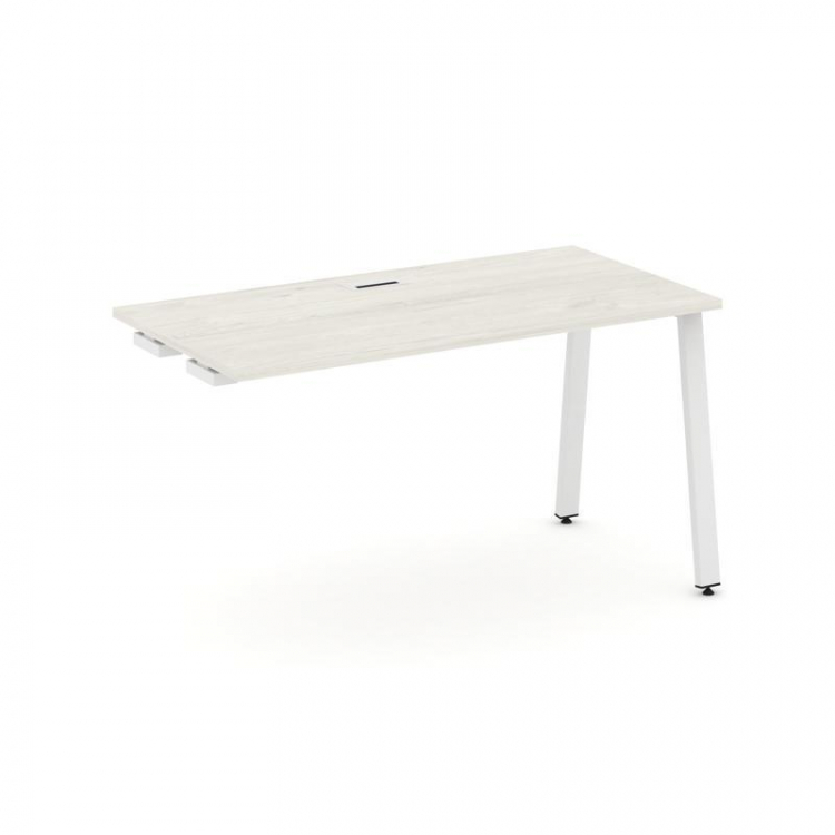 Style Project Стол-приставка к опор. элем. SN-6A.OPRS-012 Дуб Наварра/Металл Белый 1180*700*750