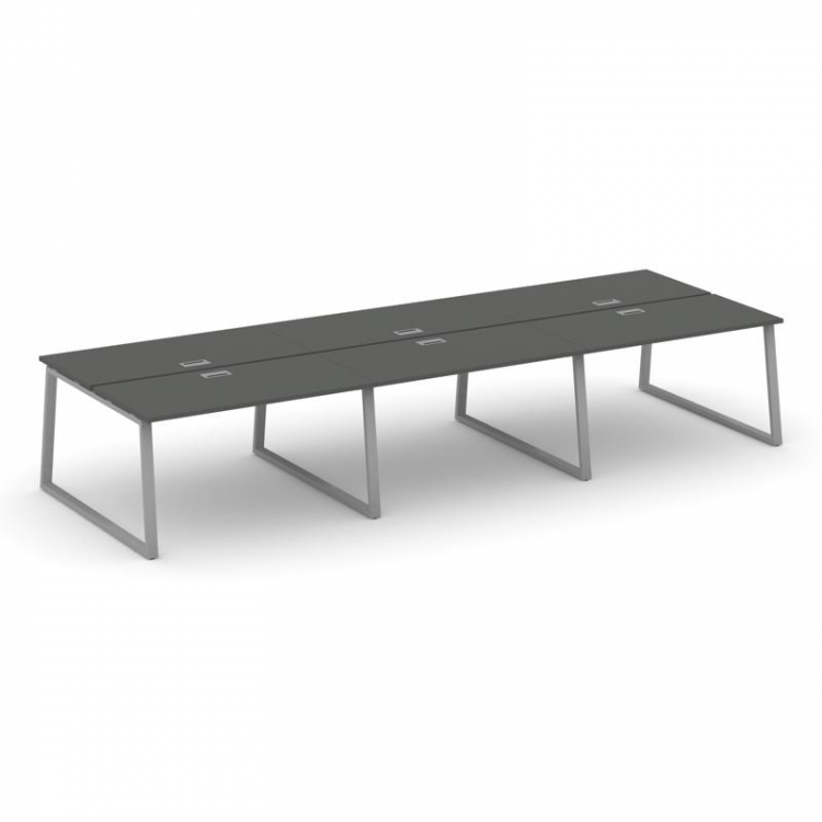 Style Project Рабочая станция 2-х сторон. SN-6T1.DRS-082 Антрацит/Металл Серый/Заглушка Пластик Сере