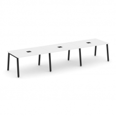 Style Project Стол переговорный SN-6A.SPRG-023 Белый/Металл Черный 4410*980*750