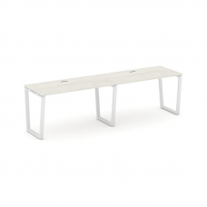 Style Project Рабочая станция 1 сторон. SN-6T2.ORS-013 Дуб Наварра/Металл Белый/Заглушка Пластик Бел