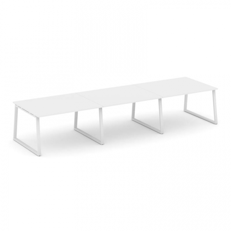 Style Project Стол переговорный SN-6T1.SPRG-052.3 Белый/Металл Белый 3540*1180*750