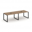 Style Project Стол переговорный SN-6O.SPRG-012 Дуб Табак/Металл Черный 2360*980*750