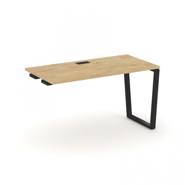 Style Project Стол-приставка к опор. элем. SN-6T2.OPRS-023 Тиквуд Светлый/Металл Черный/Заглушка Пла