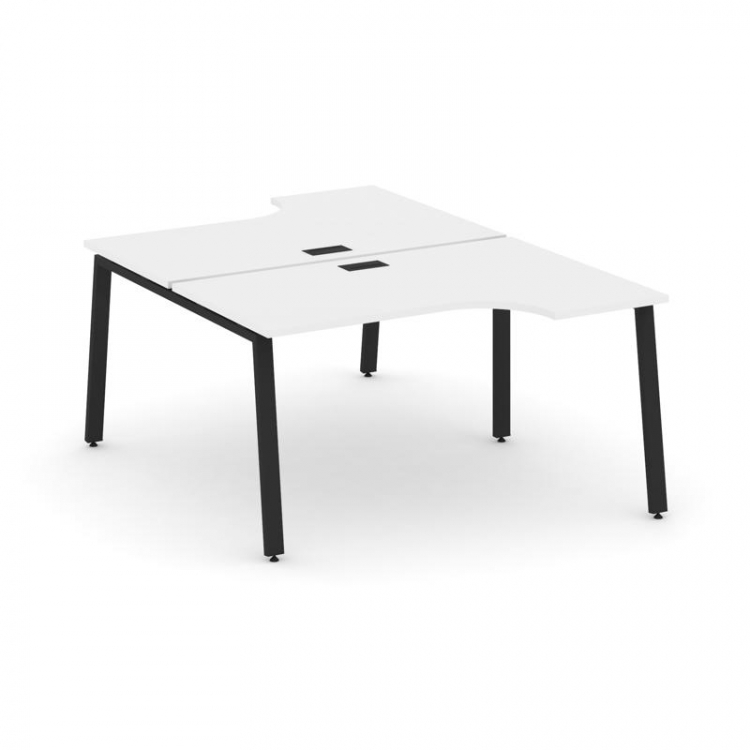 Style Project Рабочая станция эргоном. SN-6A.DRPA-022 Белый/Металл Черный 1580*1632/1992*750