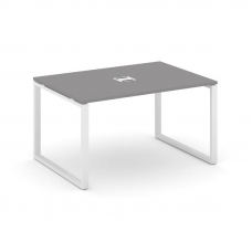 Стайл Проджект Стол переговорный SN-6O.SPRG-003 Серый Пепел/Металл Белый 1380*980*750