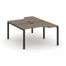 Style Project Рабочая станция эргоном. SN-6P.DRPA-012 Вяз Благородный/Металл Черный 1580*1432/1992*7