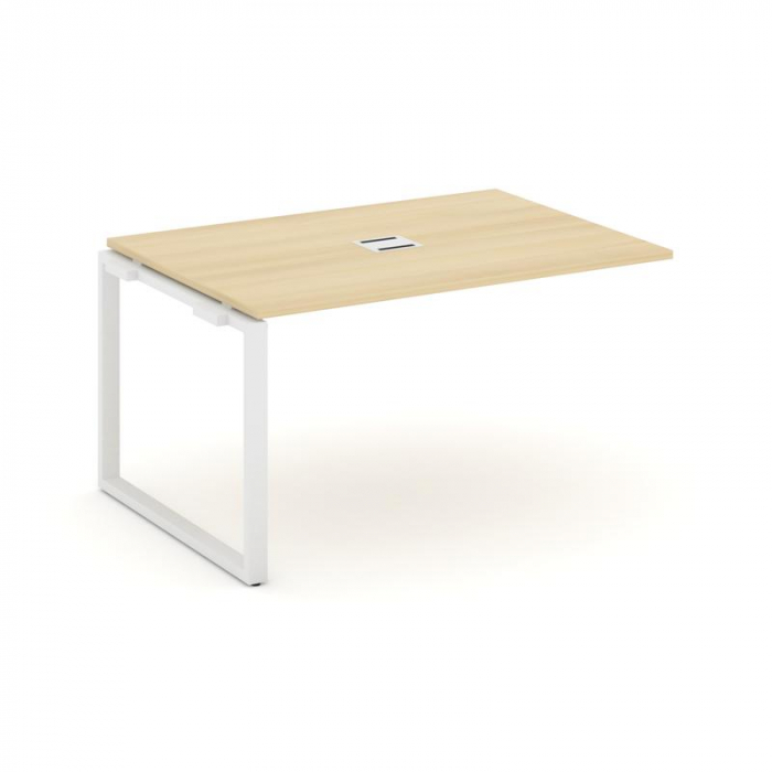 Style Project Проходной наб. элем. перег. стола SN-6O.NSPRG-001 Акация Лорка/Металл Белый 980*980*75